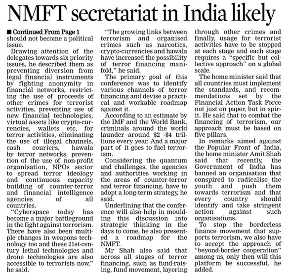 amreshsrivastav's tweet photo. India has sensed the need for permanency of this unique initiative of #NMFT and “In order to take this thought forward,India pushes to set up a Permanent Secretariat in the country:Union Home Minister Amit Shah.
#NMFT2022
@AmitShah
@PIBHomeAffairs https://t.co/bBdIGssTZu