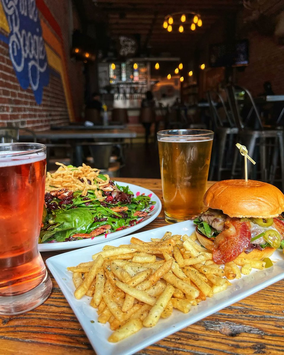 Don’t sleep on our OG Bravo Burger and Bleu &amp; Beet Salad 😴 Get yours today! 🙌 Open Sunday 10am-10pm, Monday-Thursday 11am-10pm, Friday 11am-12am, &amp; Saturday 10am-11pm ‼️