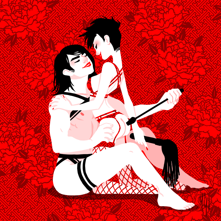「Three pairs of lovers appreciating each 」|Yoshi Yoshitaniのイラスト