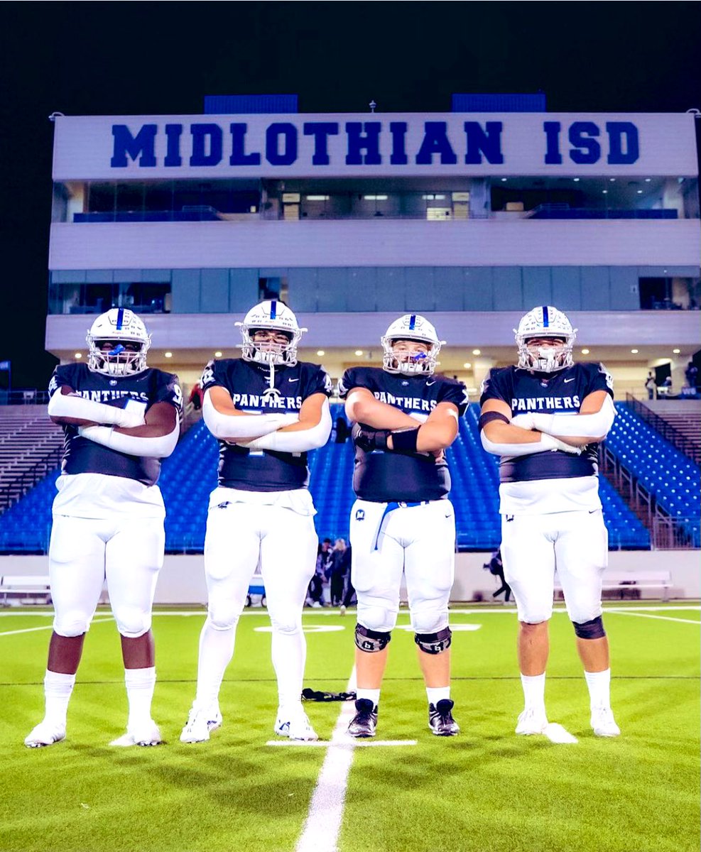 Yes you've heard right! Your Midlothian Panthers are coming back to defend their own home turf @ MISD Stadium this Friday @ 6 PM against the Aledo Bearcats! Round 3️⃣! Let's Go!!!

#PantherPride #BeABufallo