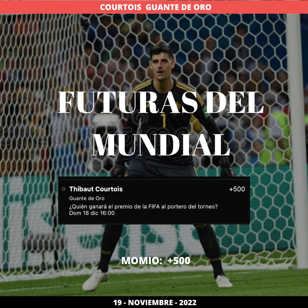 gamster_picks's tweet photo. Más futuras del mundial ⚽️🏆🇶🇦💰💸

Cristiano máximo goleador de Portugal
Momio +100 💸

Benzema máximo goleador de Francia
Momio +175 💰

Courtois guante de oro 
Momio +500 🤑

#Qatar2022 #QatarWorldCup2022 #Qatar #qatar2022worldcup #Qatar_2022 #QatarWorldCup https://t.co/Z2GsORooQr