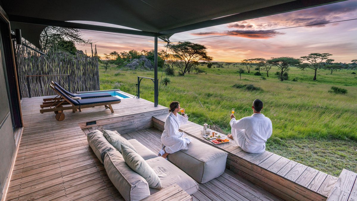 When I say let's ho out, this is what i usually mean. 
Lemala Nanyukie in Serengeti National Park - Luxury Safari Lodge will cost you $975/night 
#VisitSerengeti #nationalpark 
#visitanzania 
katlandafricagorillasafaris.com
