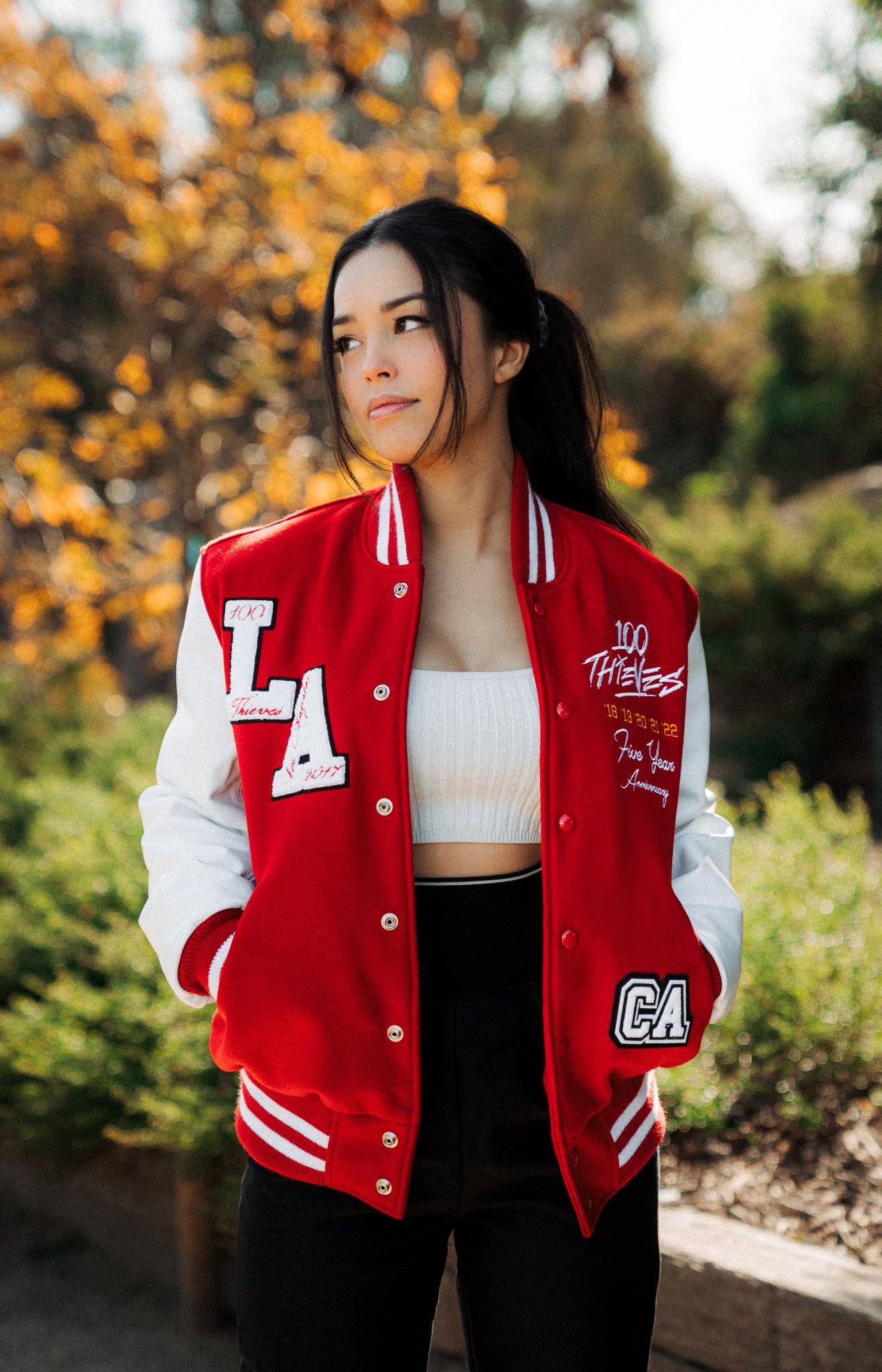 varsity jacket red