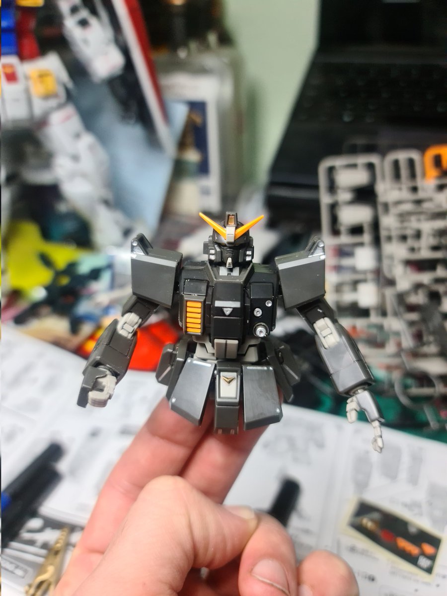 SingleShot93's tweet photo. Day 19 of #gundamber working on the gundam ground urban type. Gundam breaker battllogue version. Worked on this kit a little more today, But I'm happy with the progress #gundam #gunpla #bandai #plamo #sunrise #gundambattlelogue #gundamgroundtype #earthfederation https://t.co/gBsaXfc5O6