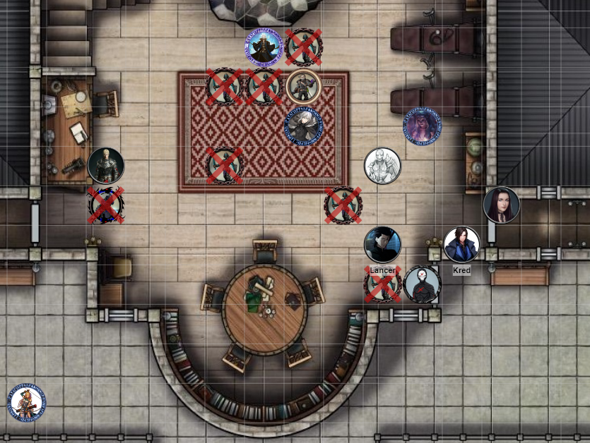 Doom2soon's tweet photo. @LastCallRP Had a pretty successful and major fight in our Pathfinder campaign last night. We started this game 3 years ago, and have been playing when we can. Our group has been playing together for almost 20 years.  This fight got us almost to level 12 and the plot thickened! https://t.co/yttCD5cgqR
