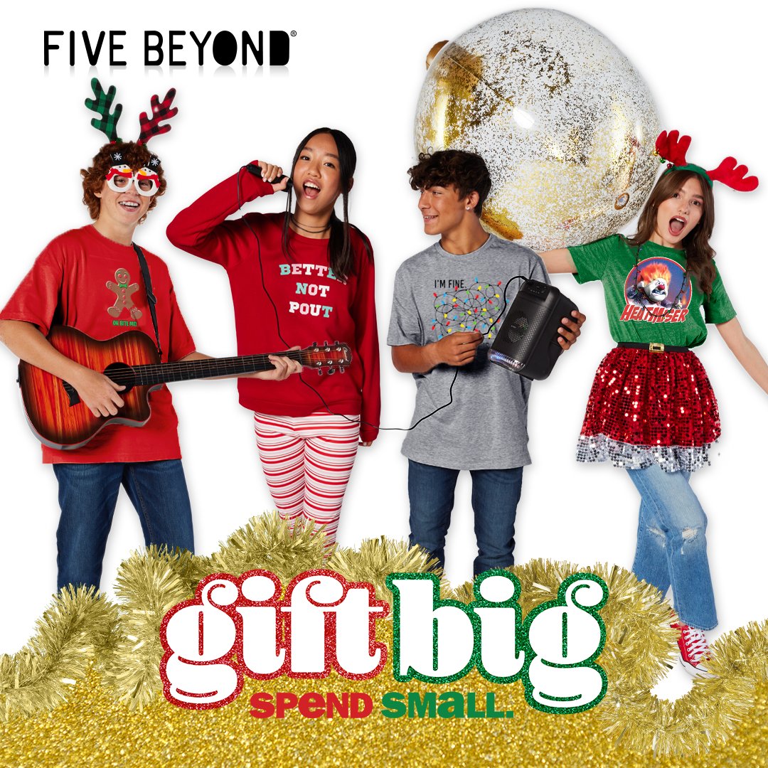 fivebelow's tweet image. tis the szn! 🥳 save the holidays and check off your f.u.n. gift list! 🎁✨ snag the raddest gifts ever including our top toys and games, beauty faves, five beyond &amp;amp; SO much more! get it all in stores &amp;amp; online NOW! 🎅🎄 #holiday2022 #holidaygifts #funlist #fivebelowfinds