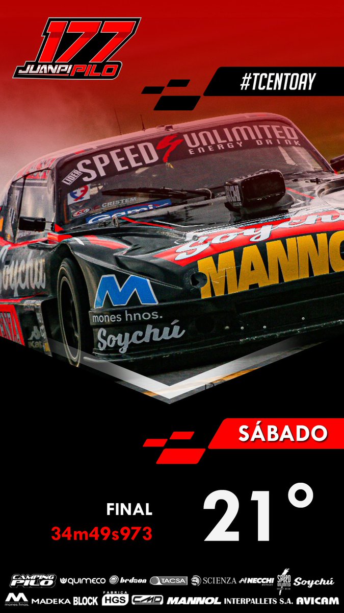 #TCenToay #TCPista 👉 P21 en la final para nosotros. Nos tocó un pelotón donde se batalló mucho y nadie regaló nada. Ahora nos toca trabajar de cara al cierre del año.

-
-

📸 <a href="/DamianBarisch/">Damian Barischpolski</a>