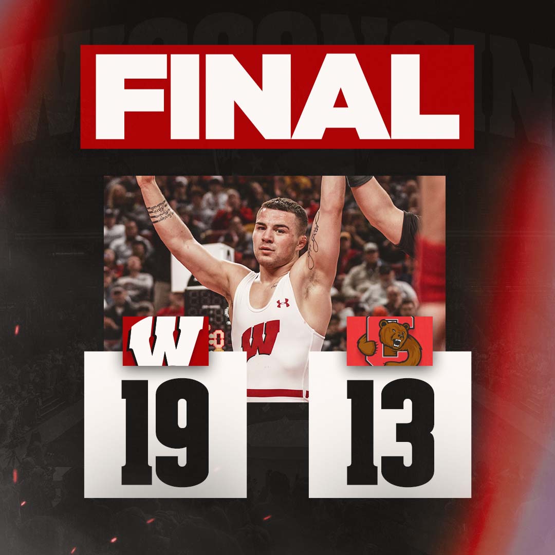 No time for doubters. 😤

#14 Wisconsin 19
#7 Cornell 13