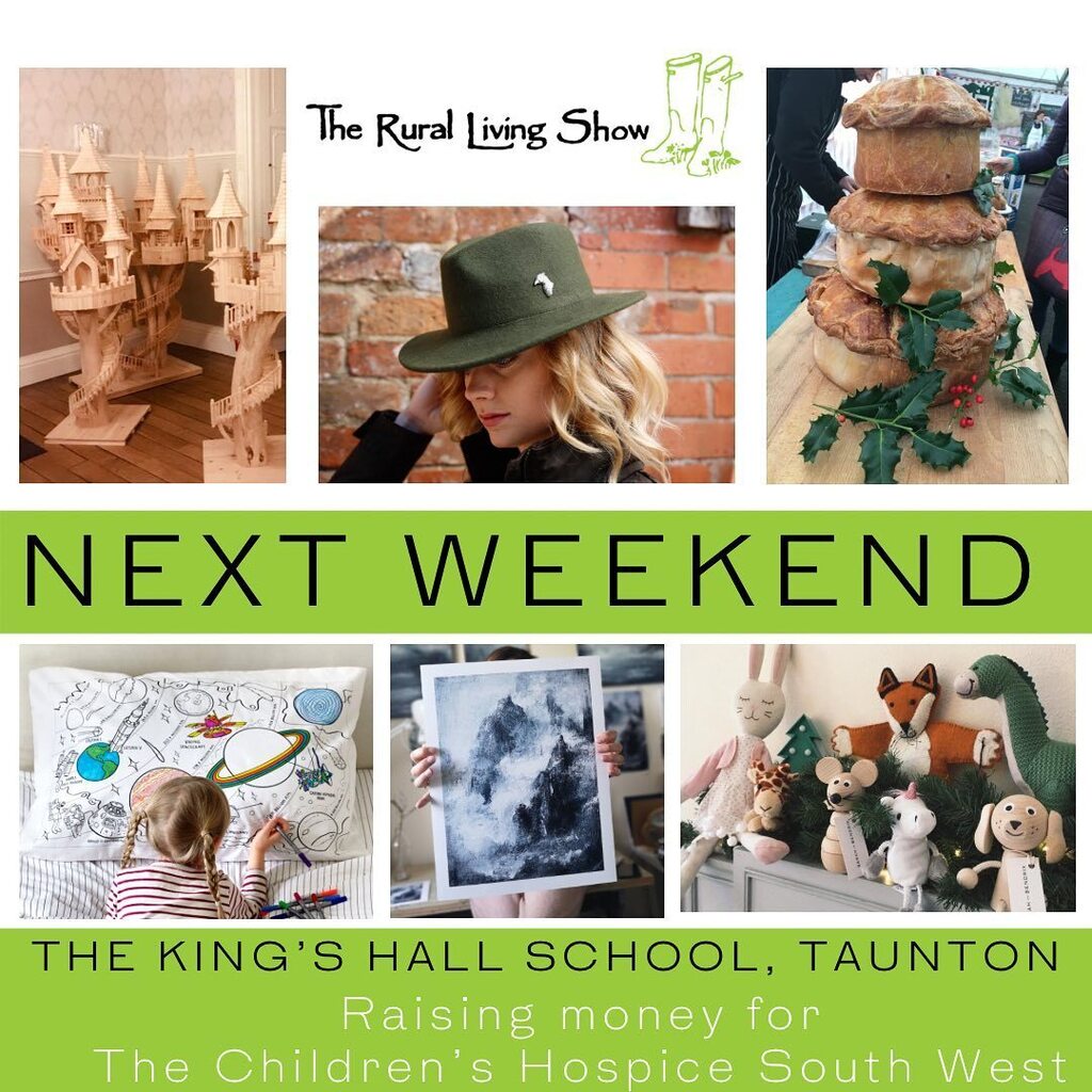 The Rural Living Show is back!!!
💚💚 NEXT WEEKEND 💚💚

We are beyond excited to introduce you all to our brilliant exhibitors ~ yes all 120 of them!!!

Everything is set for an absolutely fantastic weekend at @kingshalltaunton as we hope to raise lots … instagr.am/p/ClJ5JD8LNAP/