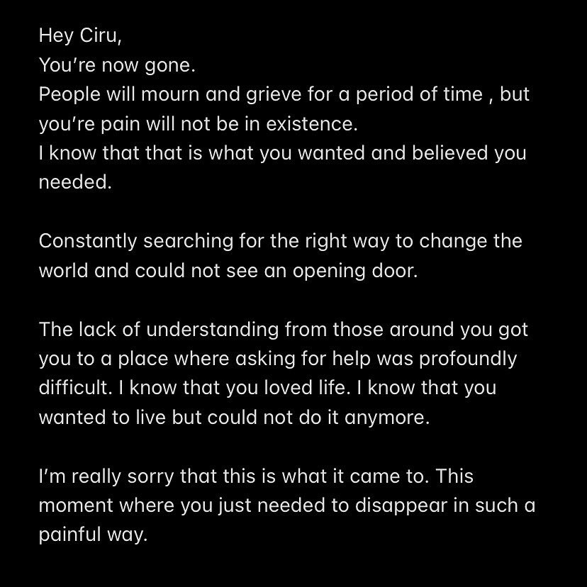 cmblivez's tweet photo. Founder , @wanjirukarra shares her last state of mind when she felt #suicidal. You are not alone. https://t.co/U0IHL9joUM
