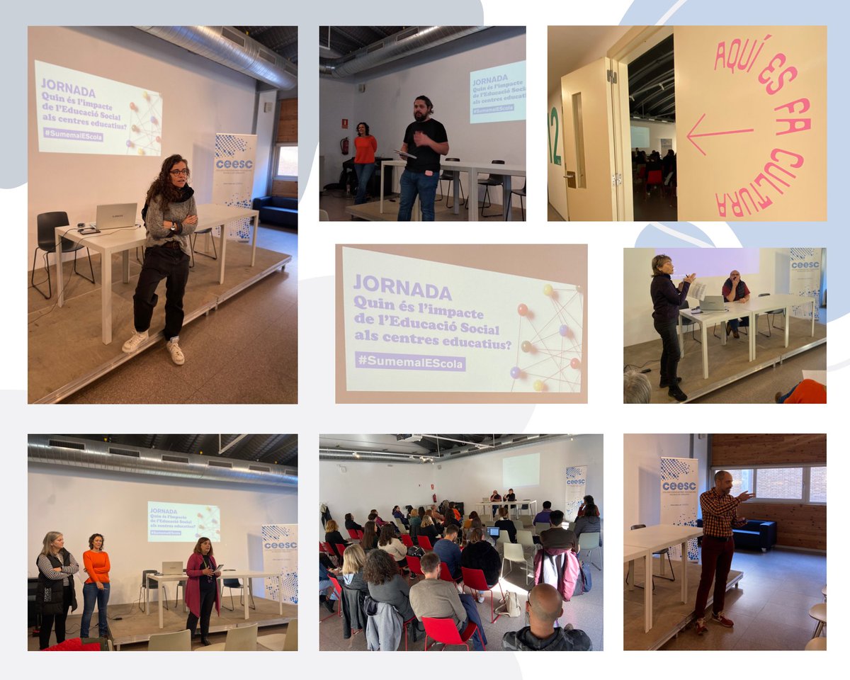 Per què educadors/es socials a escoles i instituts?
Per garantir drets d'infants i joves i afavorir la cohesió social.

El <a href="/CCPereQuart/">CC JOAN OLIVER</a> ha acollit aquest dissabte una jornada per presentar-ne l'informe del <a href="/ceesc_cat/">ceesc_cat</a> que recull l'impacte del curs passat.