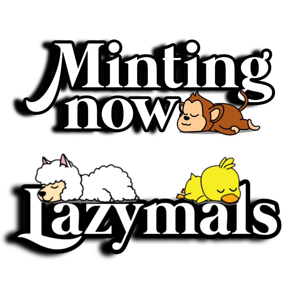 🚨 FREE MINT LIVE🚨

The wait is over!!!!!  the first set of three is now available here👇👇👇
sharpexlab.xyz/mint/lazymals-…

Chain: Polygon
Price: Free
Artist: Totostark
Available: 2000

#FreeMint #Minting #FreeNFT #NFTMinting #PolygonNFT #NFTCollection #NFTcollectibles #NFTFam #NFTs