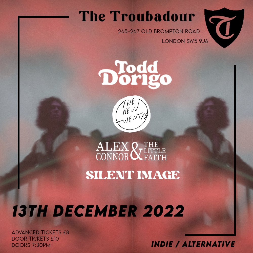Performing at <a href="/TroubadourLDN/">Troubadour</a> (full band) along with some friends of mine on Dec 13th. Excited for this one! Get your tickets now:
ticketweb.uk/event/todd-dor…