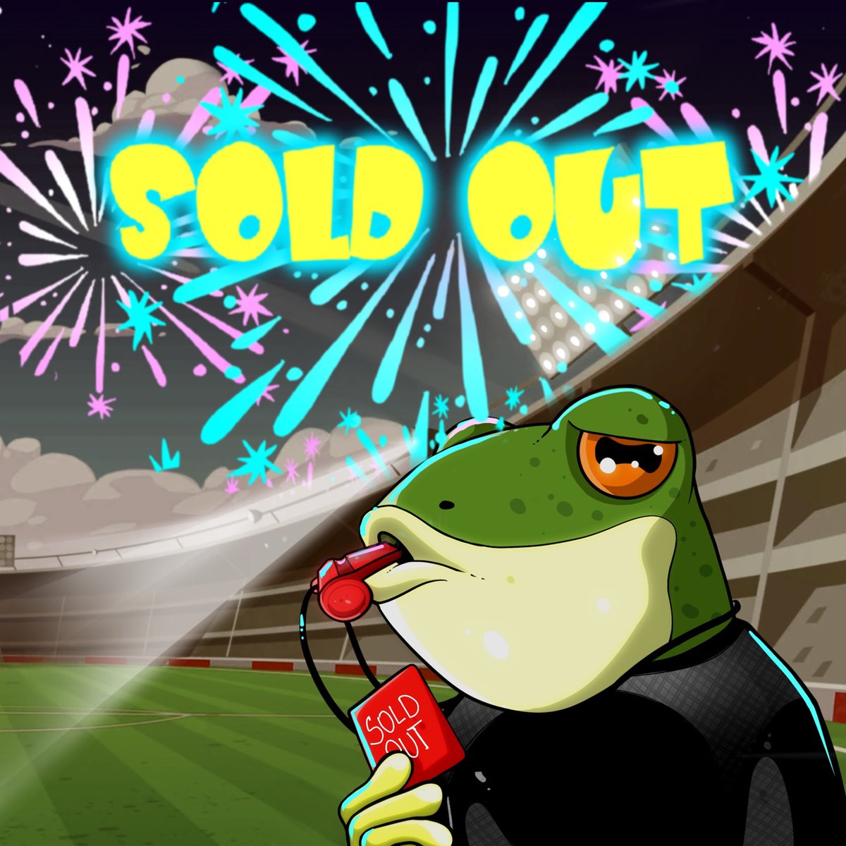 TheStonedFrogs's tweet photo. Bear market? Despite the fear and the doubt, we managed to sell out a collection, which brings a very positive use-case for NFTs: The World Cup Frogs. https://t.co/VU8odFwb24
