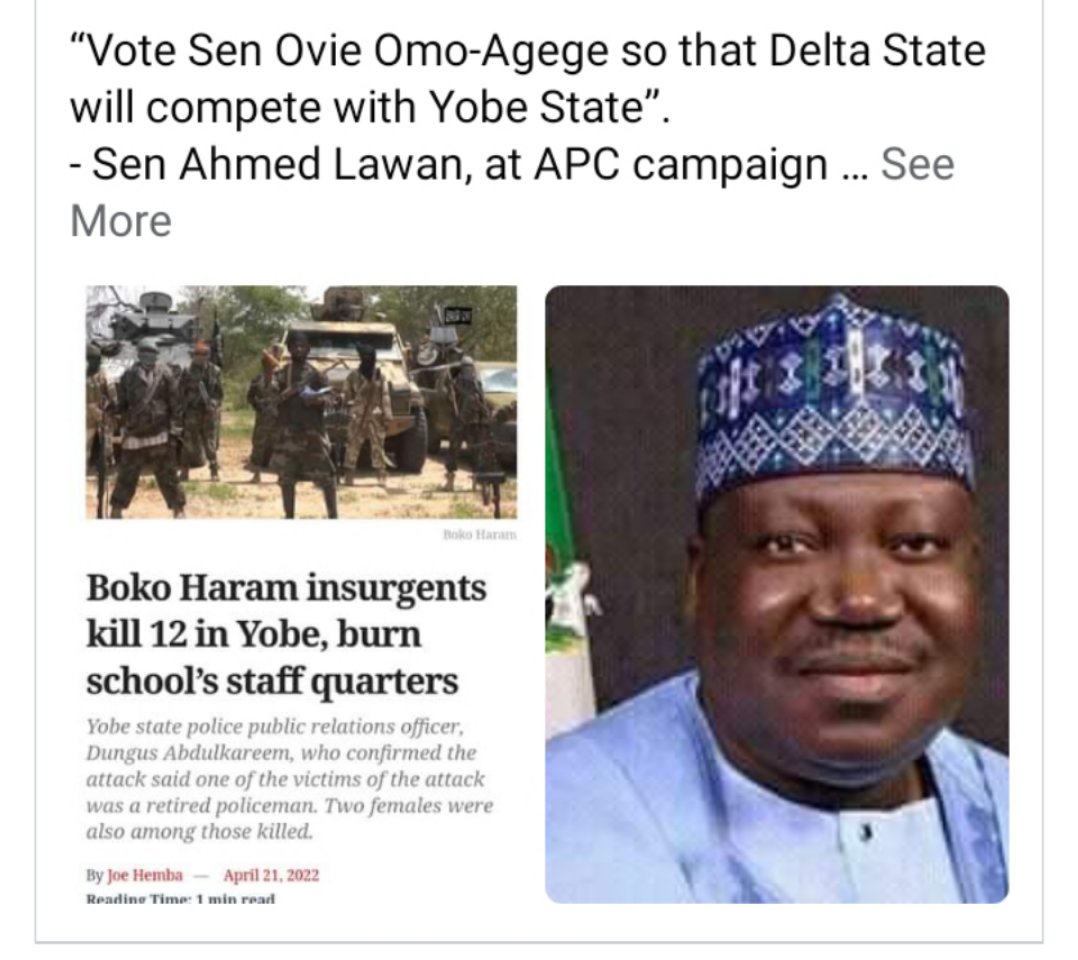 OnomeEv's tweet photo. Delta State is Sheriffied and PDP only we are for Atíku Okowa and PDP.
It very clear that APC is Dead in Delta State. Our little daughter rejected baba Emilokan with no smiling 😂
A Senate President tell Deltan to Vote for APC to compare with Yobe bust my head hw can we for BH 😂 https://t.co/EVXfLhJAaZ