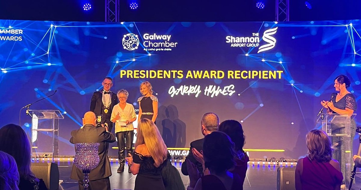 Marilyn Gaughan Reddan (@reddgaughan) on Twitter photo Congratulations <a href="/GarryHynes/">GarryHynes</a> <a href="/DruidTheatre/">Druid Theatre</a>, recipient of #ThePresidentsAward <a href="/GalwayChamber/">Galway Chamber</a> #GCBizAwards so well deserved. <a href="/KennethDeery/">Kenny Deery</a> <a href="/dermotnolan/">Dermot Nolan</a> <a href="/CloHiggins/">Cllr. Clodagh Higgins</a> Congratulations <a href="/GarryHynes/">GarryHynes</a> <a href="/DruidTheatre/">Druid Theatre</a>, recipient of #ThePresidentsAward <a href="/GalwayChamber/">Galway Chamber</a> #GCBizAwards so well deserved. <a href="/KennethDeery/">Kenny Deery</a> <a href="/dermotnolan/">Dermot Nolan</a> <a href="/CloHiggins/">Cllr. Clodagh Higgins</a>