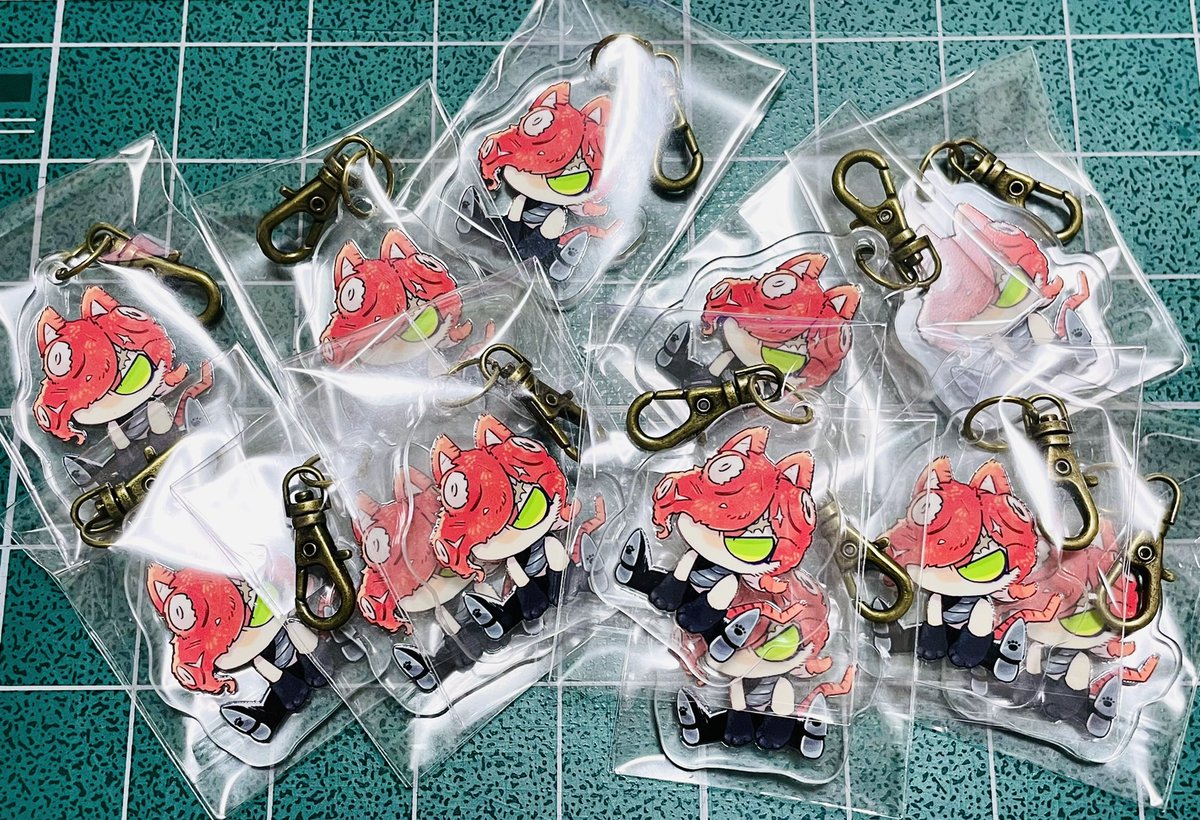 「大きさ約4㎝のニャンネス、出荷よ〜!#スプラケット19 」|クロマタ🦕のイラスト