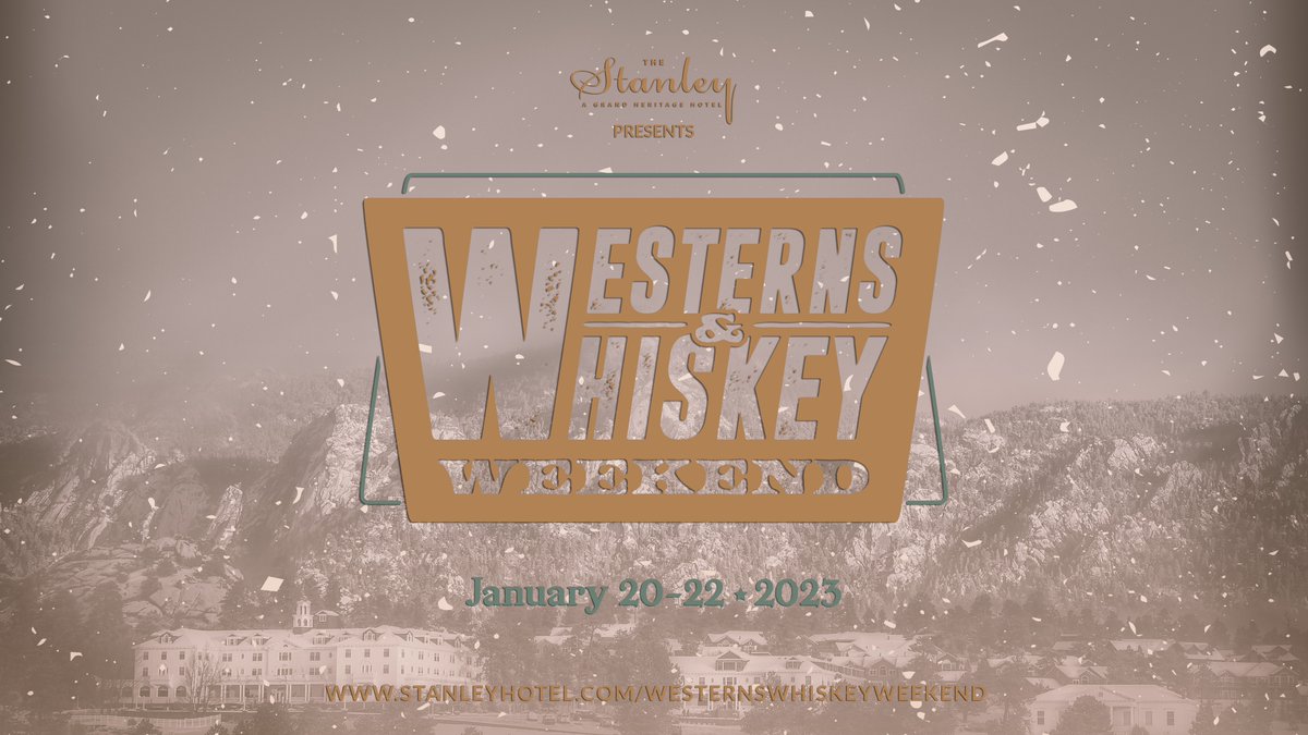 Join us for a, first Annual Westerns & Whiskey Weekend, two-day event to celebrate Western Cinema, Whiskey and Music in the Rockies. This fun-filled weekend will feature Shopping, Art, Workshops, Food and more. stanleyhotel.com/westernswhiske…