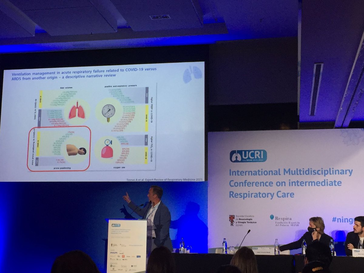 SeparRespira's tweet photo. El Dr Carlos Ferrando anestólogo del Hospital Clinic explica la evolucion del uso de la posición promo en pacientes conscientes a partir de la Covid-19.
#ningunhospitalsinUCRI
@sedar_es @SEMES_ @semicyuc @CGEnfermeria @aefisio @ALATorax @cfisiomad https://t.co/h7JflIOF7G