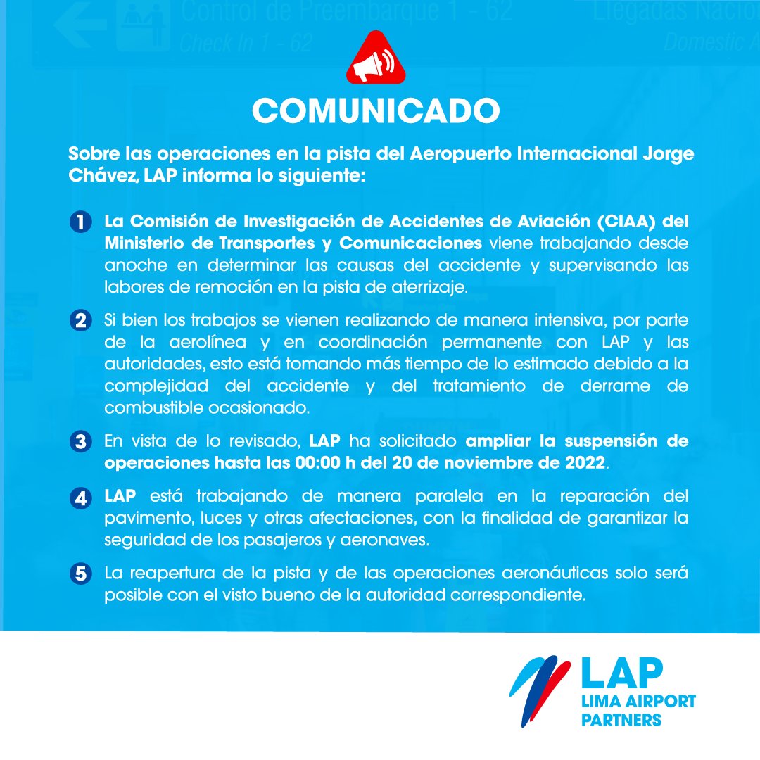 Aeropuerto Jorge Chávez tweet media