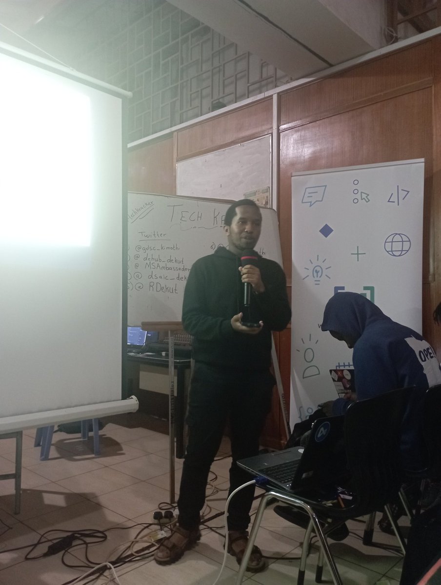 tech_nickk's tweet photo. @r_y_a_n_KE giving a talk about tinyML
at #Techkraker
Amazing session
@gdsc_kimathi
@dehub_dekut
@MSAmbassadorsKE
@cyberkimathi
@i4gdekut
@dekutInnovators
#techkracker
#dekutmara
@TinyMLKenya https://t.co/043M0dsgE9