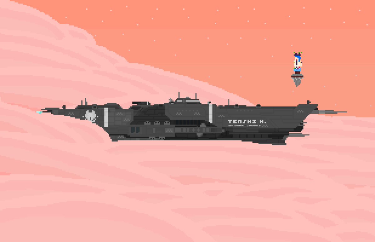 TenkoPixels's tweet photo. Vindication-class Light Battleship

Based on both SOTP renditions.

#scifiart #pixelart #art #scifi #halo #haloart #sinsoftheprophets #unsc #spaceshipart https://t.co/K18kbHTuFR
