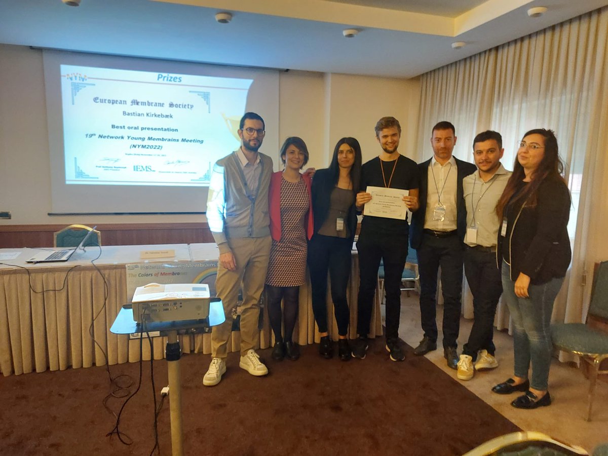 CejnaQuist's tweet photo. Today, I gave a keynote lecture on #membrane crystallization at the @NMembrains conference. Thank you @itmcnr for organizing and inviting me to such a great meeting.

Congratulations to Bastian Kirkebæk, who won one of the prizes for best oral presentation 👏 https://t.co/5DtzgoGpEV