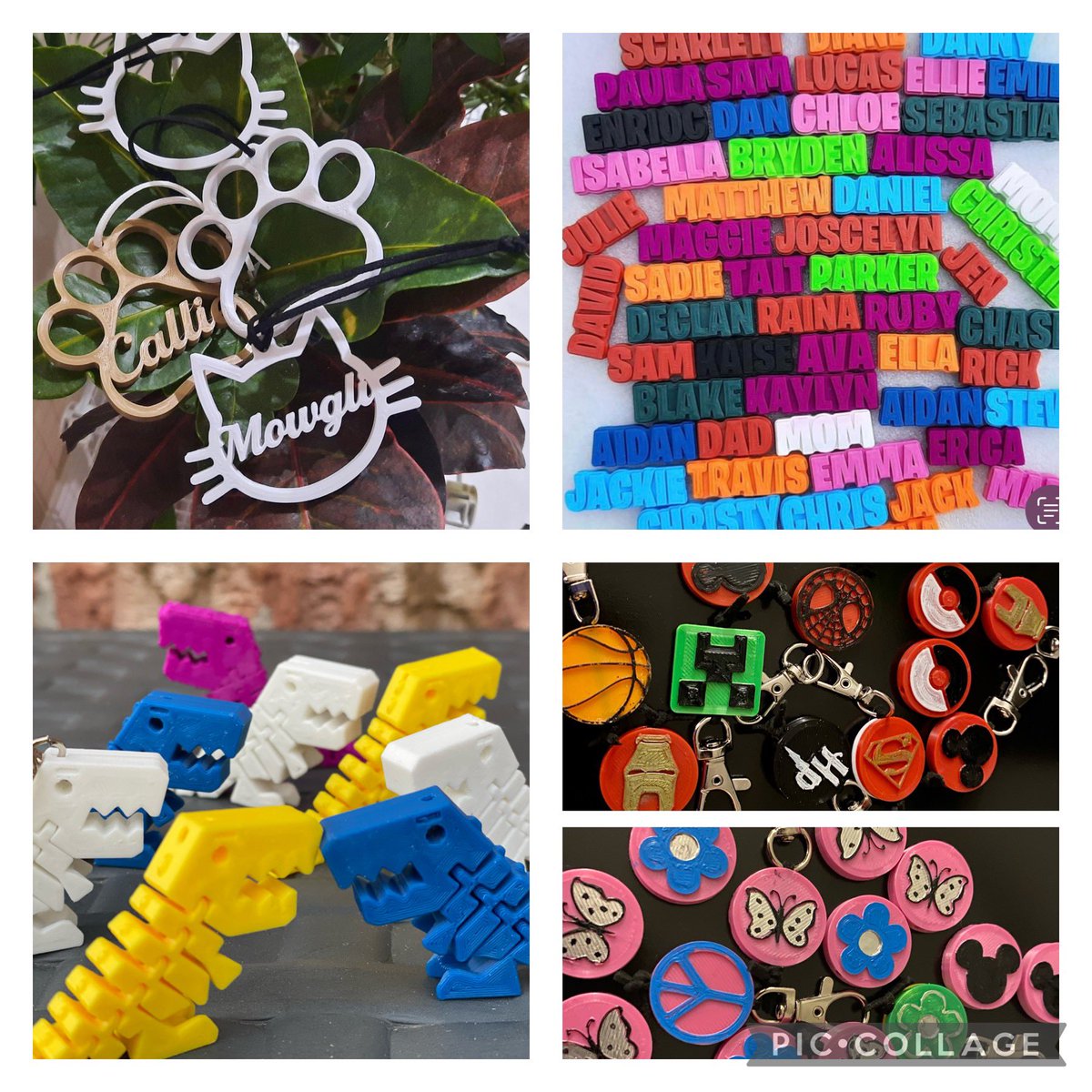 iTalkRobot's tweet photo. Taking order!
Cable charger tags, paw prints, zipper puller, Dino fidget!!!
#Ornament  #paws #kitty #phone #gifts #zipper #dinosaur https://t.co/26cA2xyrm1