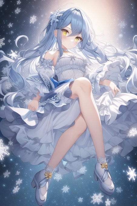 雪の結晶 #オリジナル #女の子 #創作 #少女 #NovelAI https://t.co/furWVZOkpM 