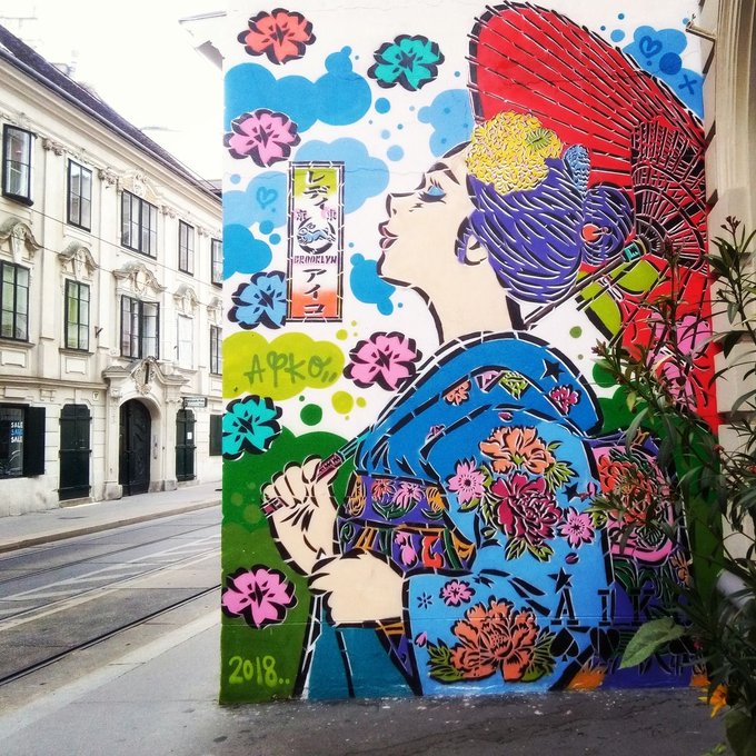 Lady Aiko is a Japanese street artist based in Brooklyn, New York #WomensArt