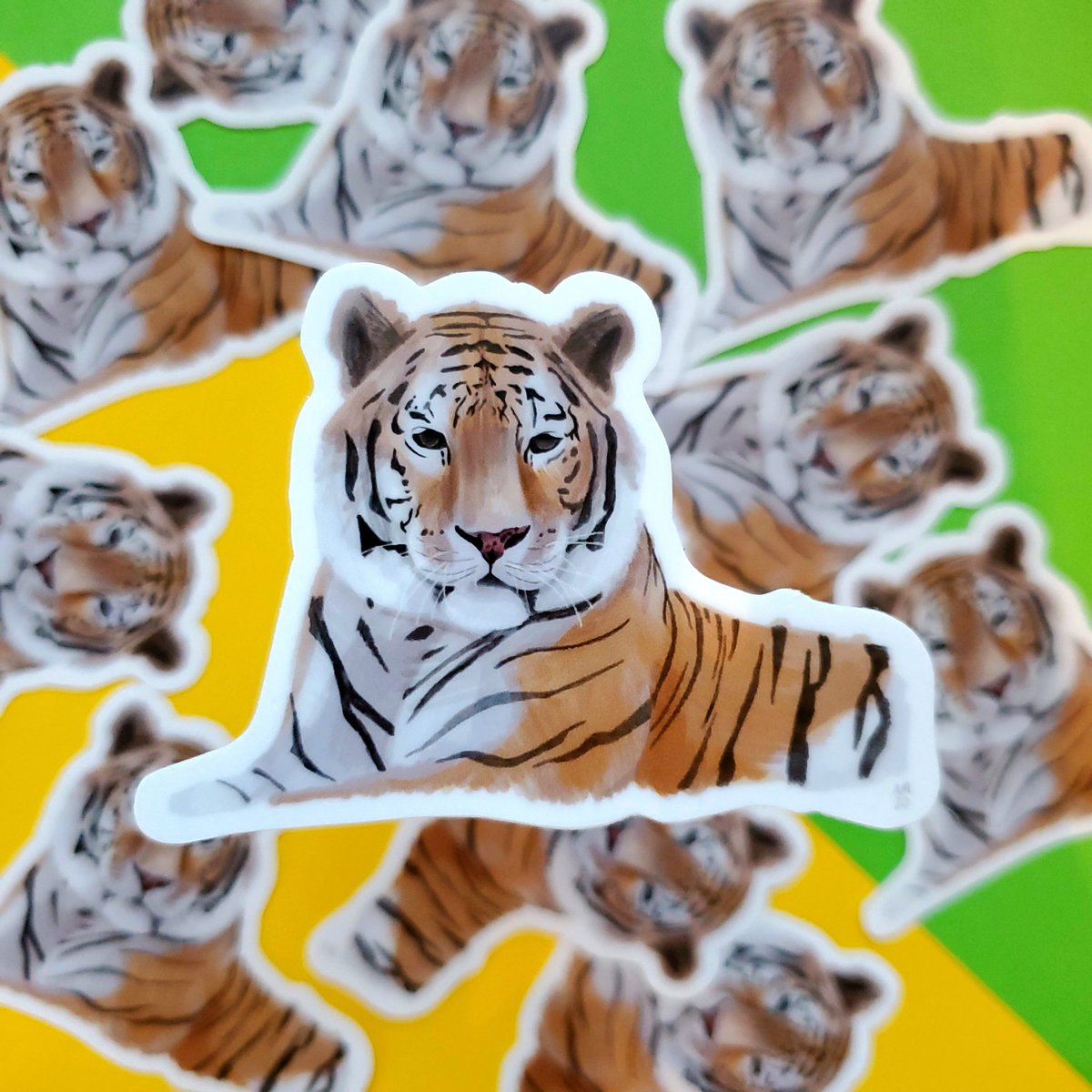 Absolutely obsessed with how this tiger sticker came out 🥺