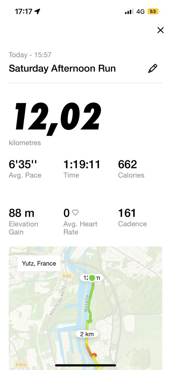 No cup on Saturday, let’s run for a bit 🏃‍♂️