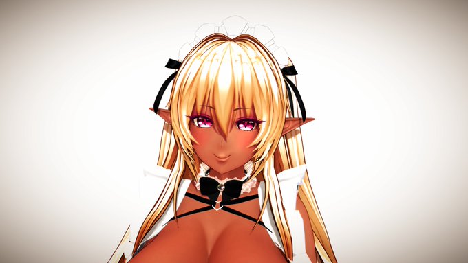 ハイライトとメイクを作り直した。
ちょっとハイライトはやり過ぎかなぁ 