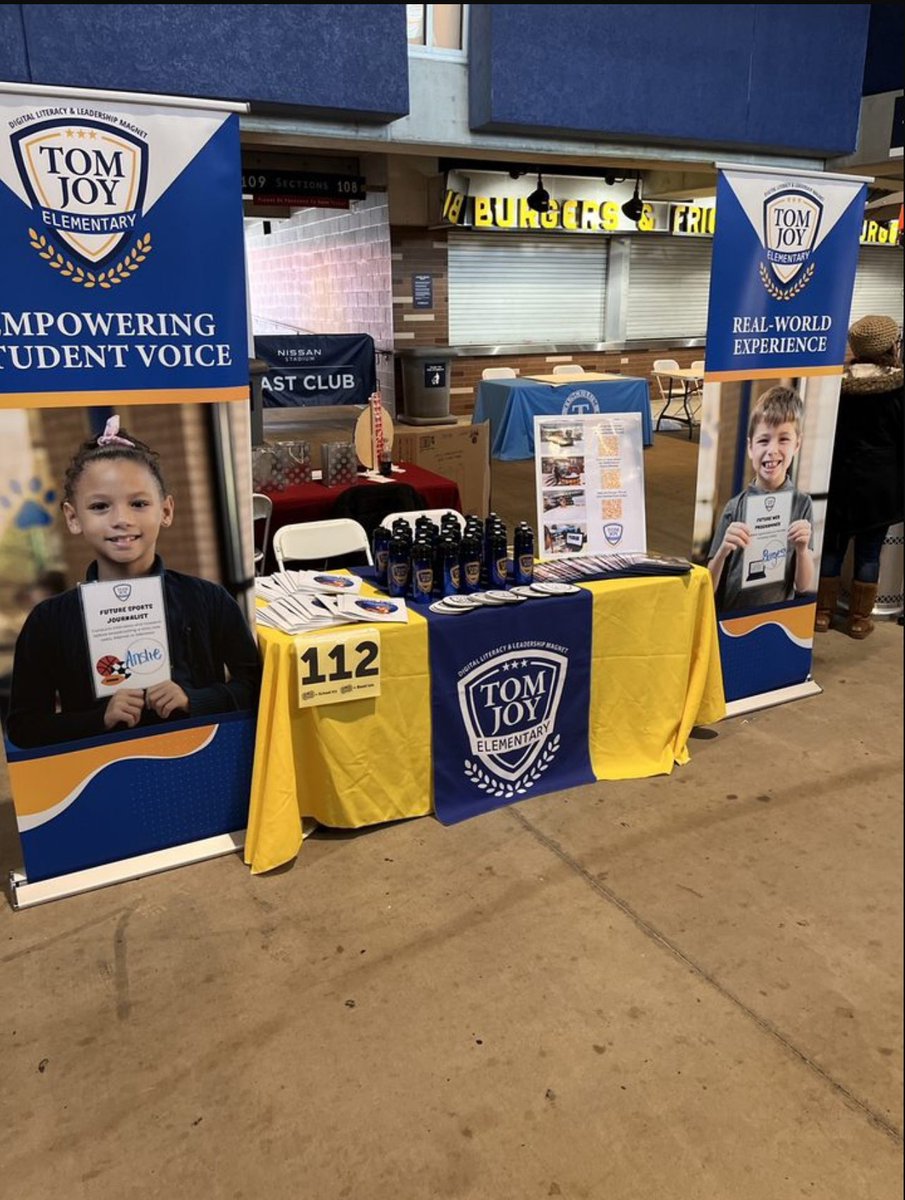 Come by and visit <a href="/TomJoyElem/">Tom Joy Digital Literacy and Leadership Magnet</a> at the MNPS Celebration of Schools Parade &amp; Fair from 10-2 at Nissan Stadium! 
Our booth is between sections 108 and 111. 💙🐯💛 
#wherelearningisajoy