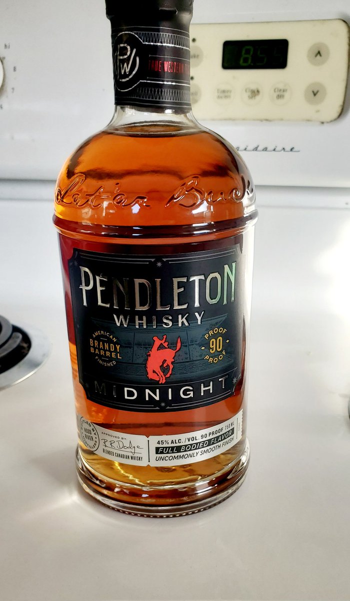 Out in Wendover yesterday with my son and while at Lee's Liquor my boy said grab a bottle for your birthday and he'd buy it. So I did 🍻 #PendletonMidnight 🔥