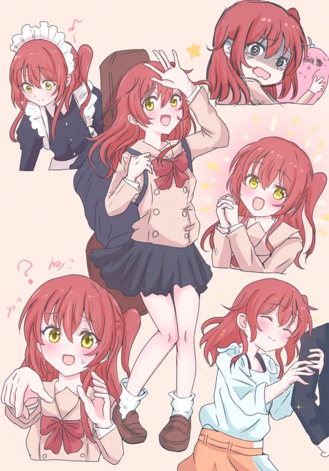 #ぼっちざろっく #喜多郁代 喜多ちゃんの表情をまとめてみた 
