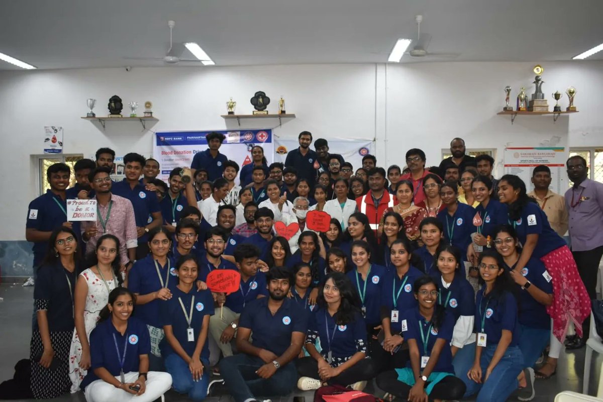 NSS_Griet's tweet photo. NSS GRIET has  successfully conducted *BLOOD DONATION CAMP-22* 🩸 on November 17th, 2022, with a total of 418 donors. The event was a huge success and was highly  appreciated. We Thank all for your participation. Hoping to see the same for the upcoming events .

@_NSSIndia https://t.co/0hQFXRh47i