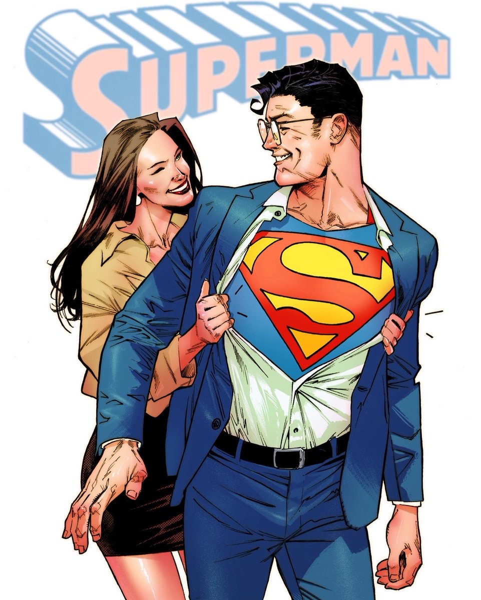 Do you want to know a little secret about the Superman cover that I showed yesterday?, this is the FIRST cover that I have done in the TRADITIONAL STYLE in my entire career EVER! :) It's simple, but I really enjoyed doing this, I hope you like it!! #superman #loislane #cover 🔥🔥 