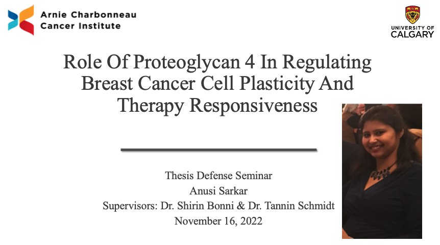tanninschmidt's tweet photo. A few days late... but congratulations to (non Twitter) Anusi Sarkar on a fantastic PhD defense! I am a proud and grateful supervisor 😀. #PRG4 #lubricin #breastcancer ... so much more to come! https://t.co/UBUeexxdMf