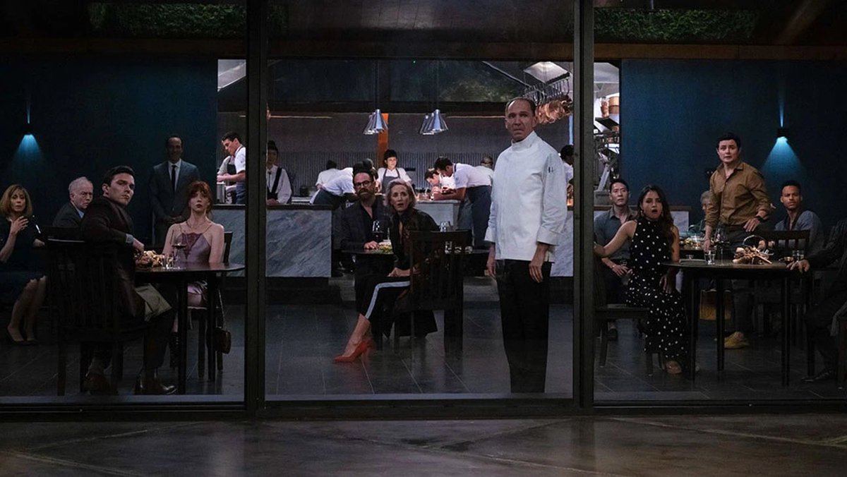 ConnorMovies's tweet photo. #TheMenu is even better on a second viewing. It’s a dark, twisted, hilarious, thrilling &amp; immensely entertaining satire. Ralph Fiennes, Anya Taylor Joy &amp; Nicholas Hoult absolutely own these roles &amp; it has a perfect balance of horror &amp; comedy. Treat yourself &amp; see it this weekend https://t.co/QE8G10cucT