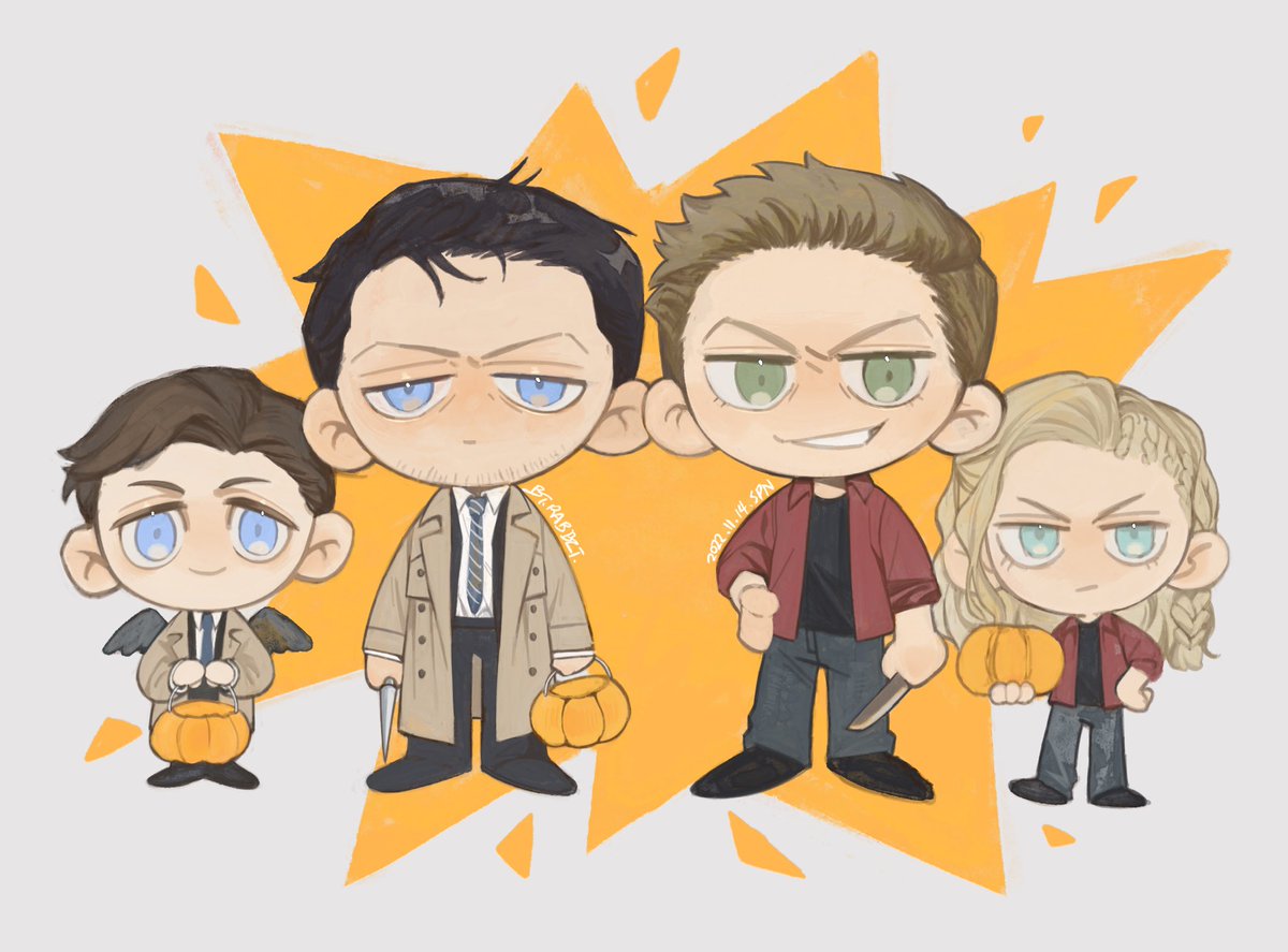 jiaowochhanQVQ's tweet photo. 我知道万圣节过去一个世纪了但是我还是画了😎😎😎
#destiel https://t.co/S1KUjjtgVF