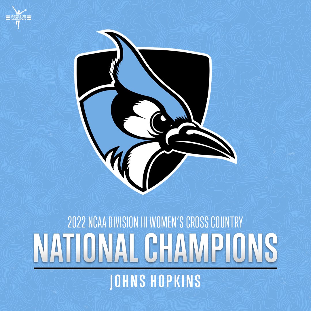 USTFCCCA's tweet photo. 🏆 NATIONAL CHAMPIONS 🏆
Congratulations to @HopkinsTFXC for winning the women's team title at the 2022 @NCAADIII Cross Country Championships! https://t.co/vJxlIxO4Kb