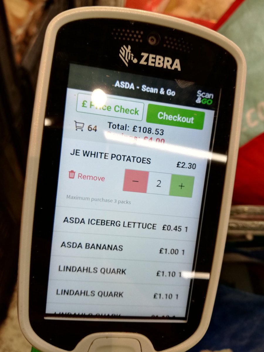 MaxiMaxPower's tweet image. Oh dear @AsdaServiceTeam this just happend again. Just 1p more expensive on the checkout terminal than the scanner. I'm still monitoring it since the last time it happened 😉