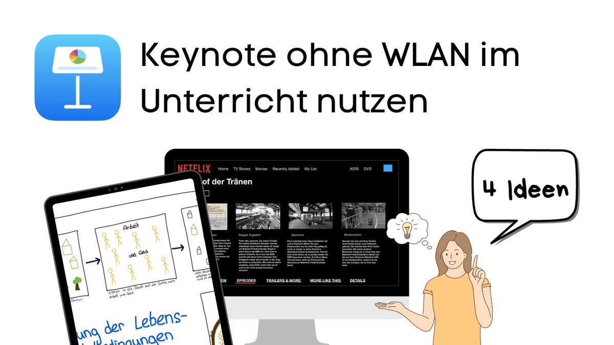 KBildung's tweet photo. Öfter erreichen uns Nachrichten zum Einsatz von digitalen Tools, wenn man kein WLAN zur Verfügung hat. Aus diesem Grund stellen wir heute vier erprobte Ideen zum Einsatz von Keynote im Unterricht vor, für welche ihr nicht zwingend WLAN benötigt ➡️ https://t.co/1zBxHHlAIL 

#twlz https://t.co/leBWNgDsSv