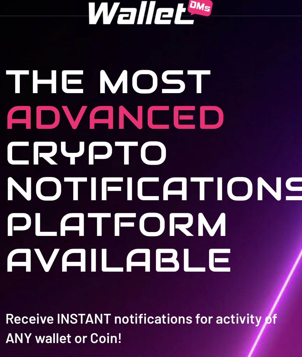 Trader__E's tweet photo. Have you discovered Wallet DMs yet? 🤔

I get instant DM’s for EVERY blockchain transaction, token claim, token swap or airdropped NFT 🤯

I’ve been using this service for a couple of weeks now and I can’t live without it!

Quick thread 🧵 🪡 👇🏻 https://t.co/WRtvrCQmMP