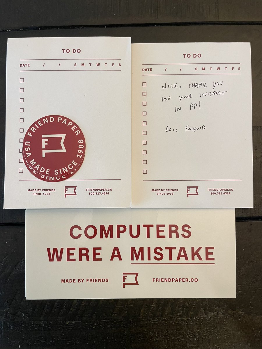 Thanks for the care package <a href="/fambizjournal/">Eric Friend</a> I’ll put them to good use 🤙🤙