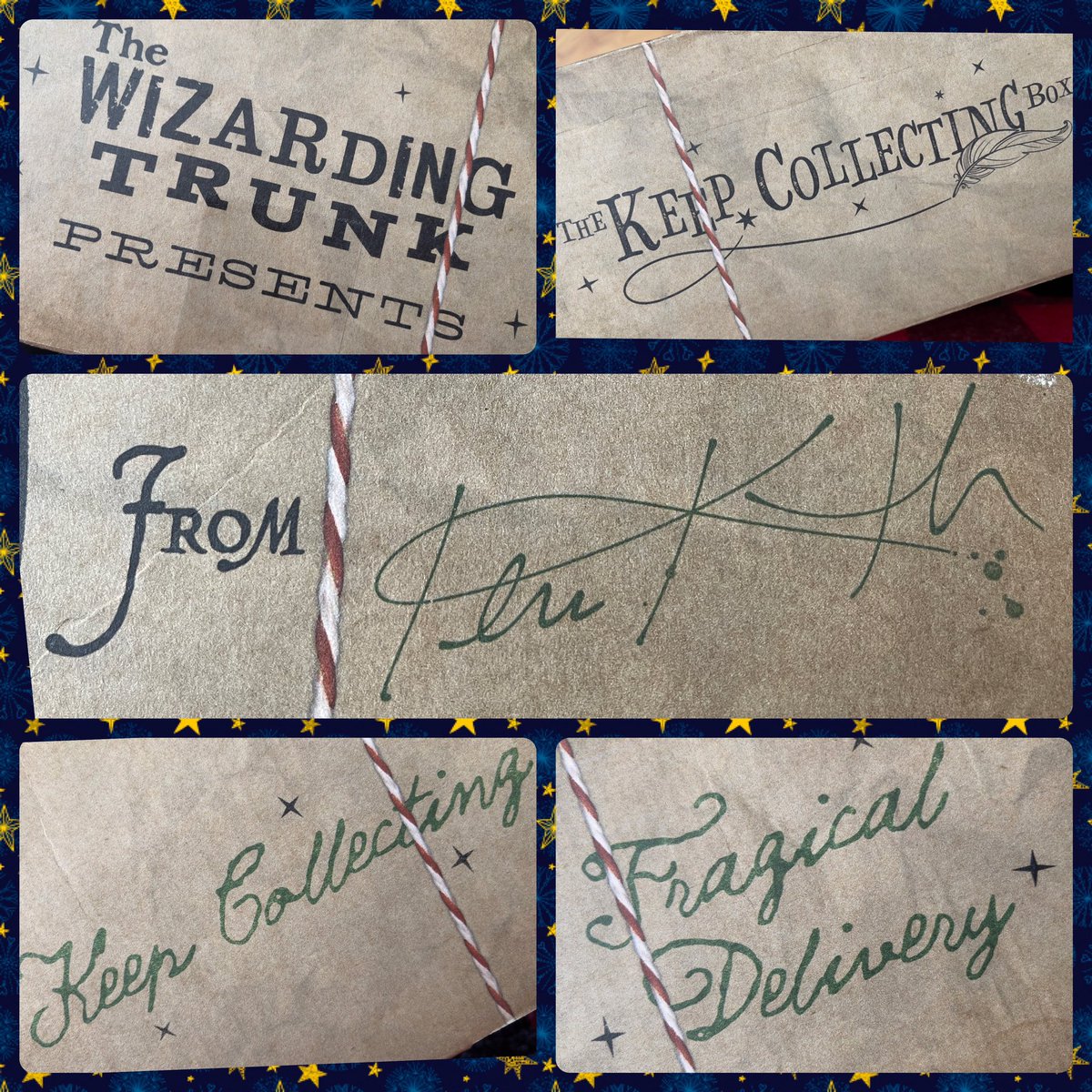 PamperedARH's tweet photo. I’m not sure I can wait until Christmas to open this one. Staying at School for the Holidays is a collaboration between @pottercollector and The Wizarding Trunk. 🪄✨🦉🎄📚⚡️🤩 #keepcollectingbox2 #thepottercollector #thewizardingtrunk https://t.co/8nK8trz6k1