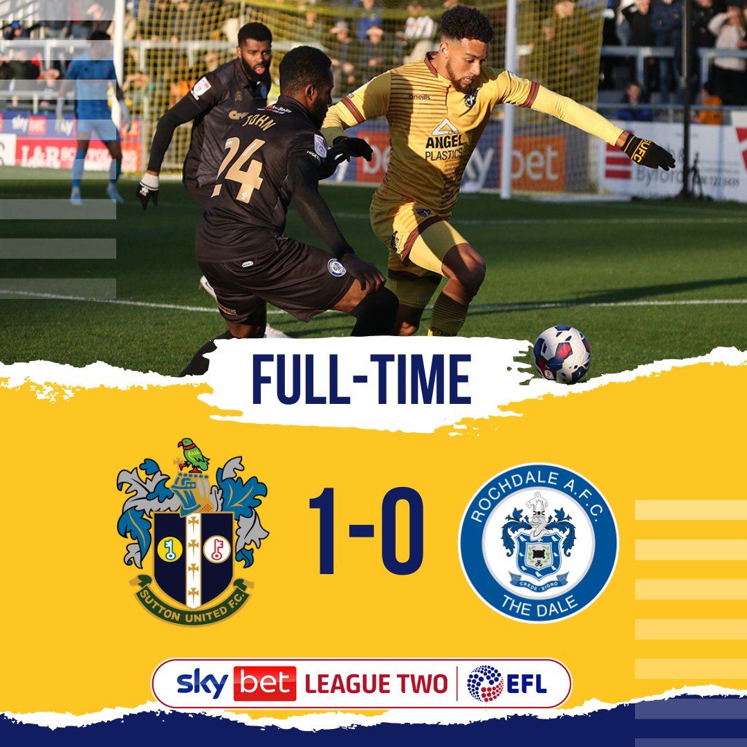 Sutton United FC on Twitter "Full time U’s secure their first home