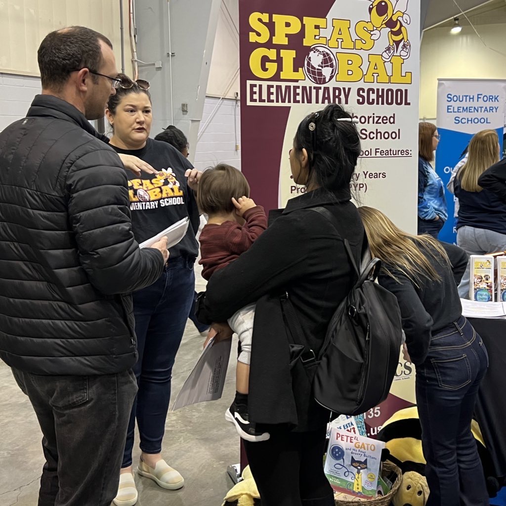 SpeasGlobal's tweet photo. Thinking about school for your child next year? Come see us at the @wsfcs #SchoolShowcase TODAY from 10-2. Start your #IBJourney as an #IBSpeasBee! New KG &amp; G1 Ss can choose an English-only class or a Spanish Immersion class. #WSFCSWorthTheChoice https://t.co/xIuEQPs1xZ https://t.co/5VsdpBMTjQ