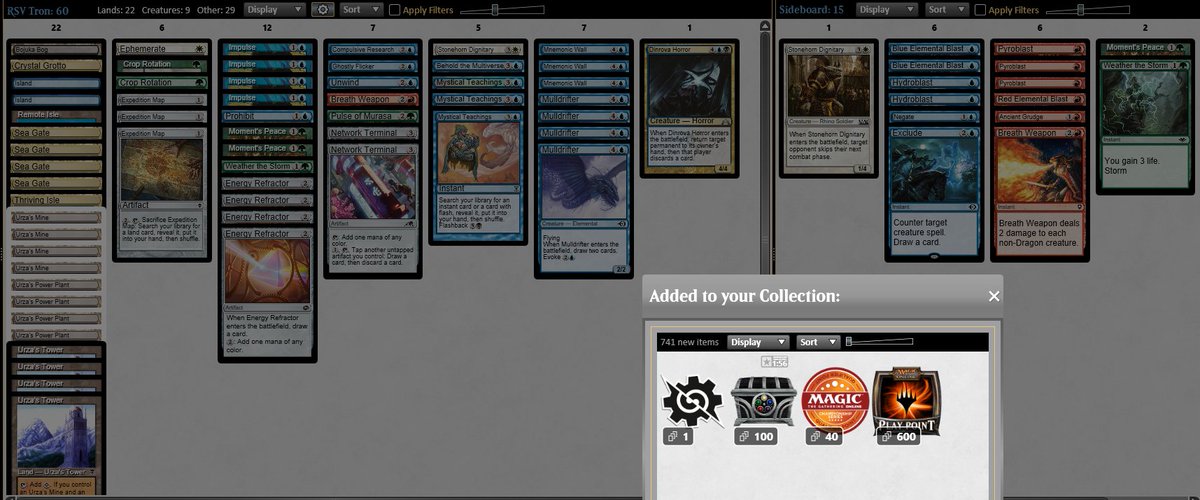 TRON IS BACK

Top 1 Pauper Challenge